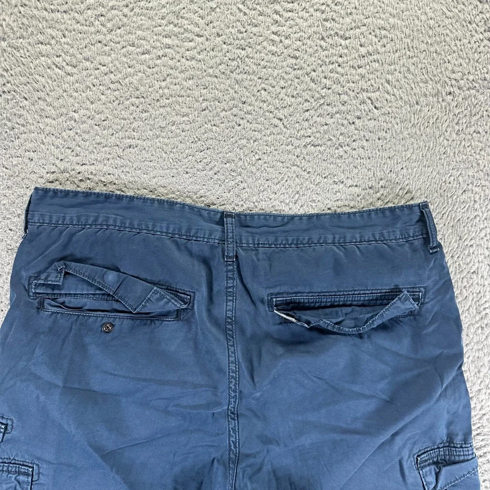 Vintage Levi's Silver Tab Shorts Men 36 Blue Cotton Cargo Utility Workwear Baggy